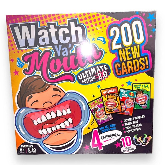 Buffalo Games Other - Watch Ya Mouth Ultimate Edition 2.0‎ Game with 200 New Cards New Sealed